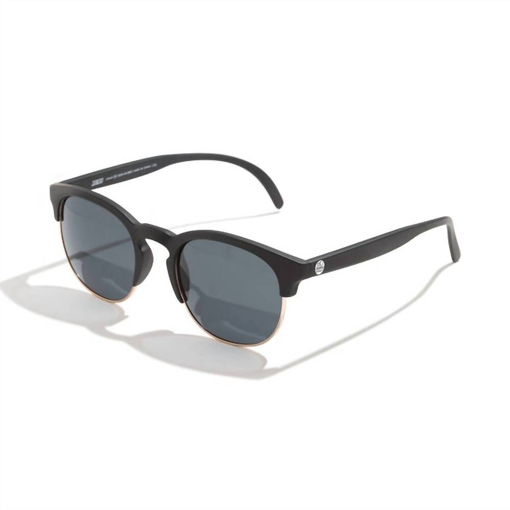 NEW SUNSKI women's avila round sunglasses in black slate
